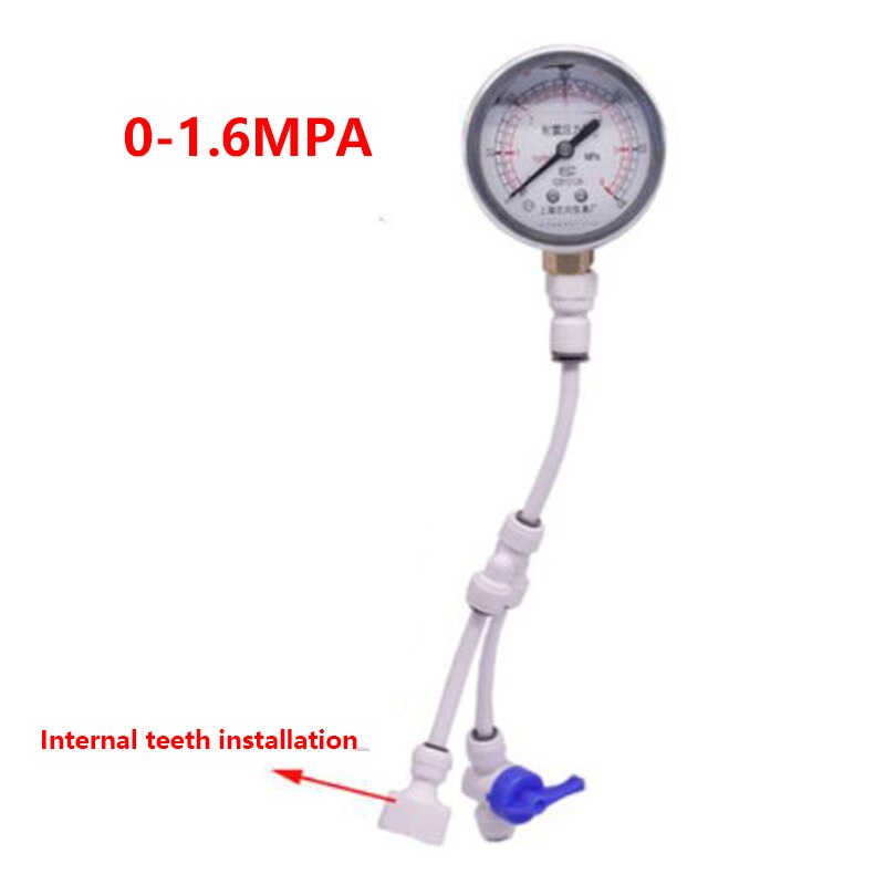 Yn60 anzug 0 ~ 1,6 MPA öl druck Anti Vibration Haushalts klopfen wasserfilter Manometer Prüfung wasser rohr Druck Messgerät: 1.6MPA intern thre