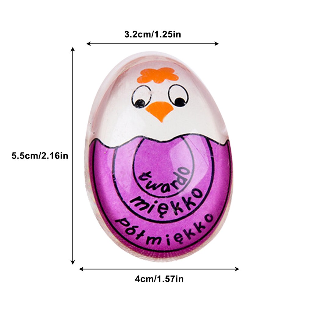 1pcs Egg Color Changing Timer Yummy Soft Hard Boiled Eggs Cooking Kitchen Eco-Friendly Resin Egg Timer kitchen accessories: NO.4
