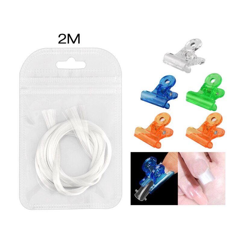 2 m/1.5 m/1 m fibre de verre Extension d'ongle en Fiber de verre bricolage ongles acrylique Extension d'ongle pointe forme Fiber bâtiment manucure Nail Art outil: 03