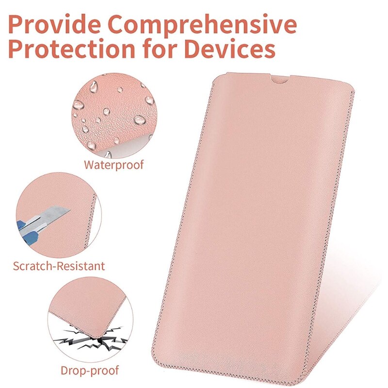 Bluetooth-compatible Multi-Device Wireless Keyboard Portable Storage Bag Simple Stylish Strong Resistance Bag