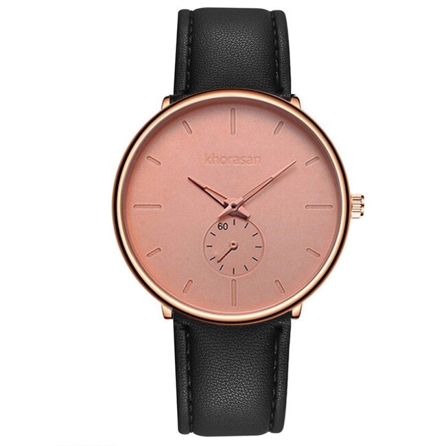 Minimalistiske herre casual ure til mænd business ur mandlige rustfrit stål mesh bælte simpelt kvarts ur reloj hombre: L rosa guld sort
