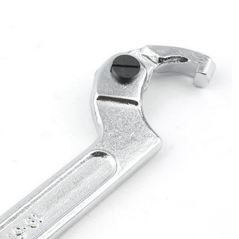 Adjustable C Spanner Chrome Vanadium 32-76mm with Scale Stainless Steel Key Hand Tools for Nuts Bolts Square Head