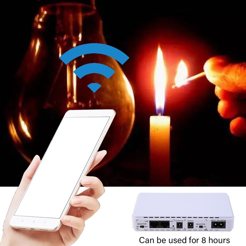 Mini Ups Batterij Backup Noodstroomvoorziening Voor Wifi Router Modem Security Camera Usb 5V Dc 9V/12V Poe 15V/24V