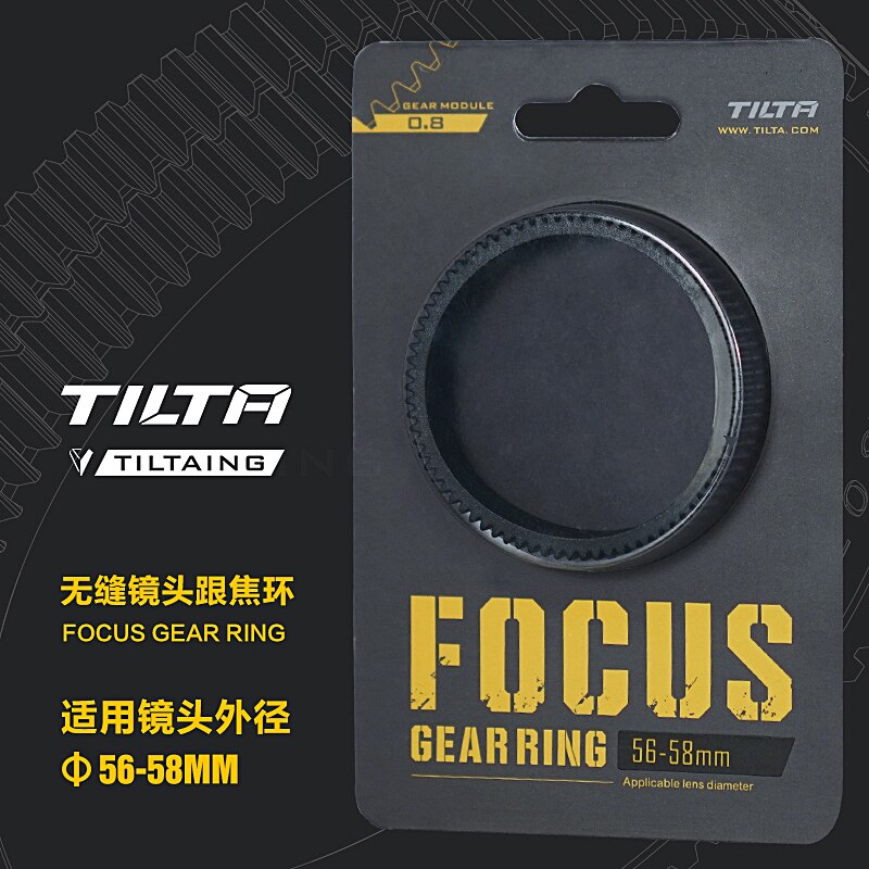 Tilta Tiltaing TA-FGR Seamless Focus Gear Ring 360 ° Rotation Silent Follow Focus Ring For SLR DSLR Camera Accessories: 56-58