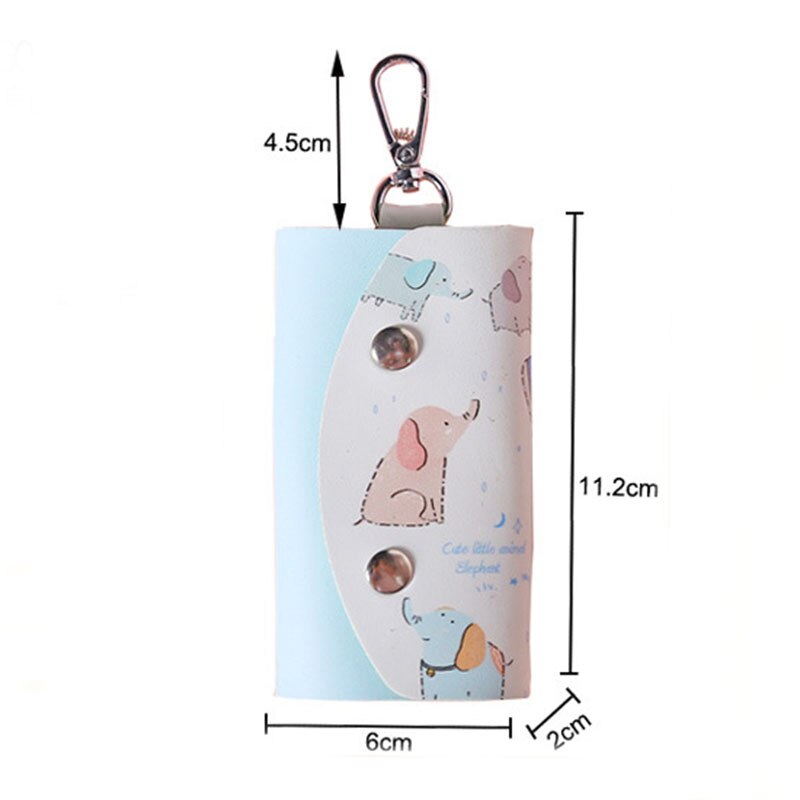 Nouvelle mignon animaux clé sac pour femmes PU cuir porte-clés portefeuilles femmes de ménage voiture porte-clés étui cuir porte-clés pochette