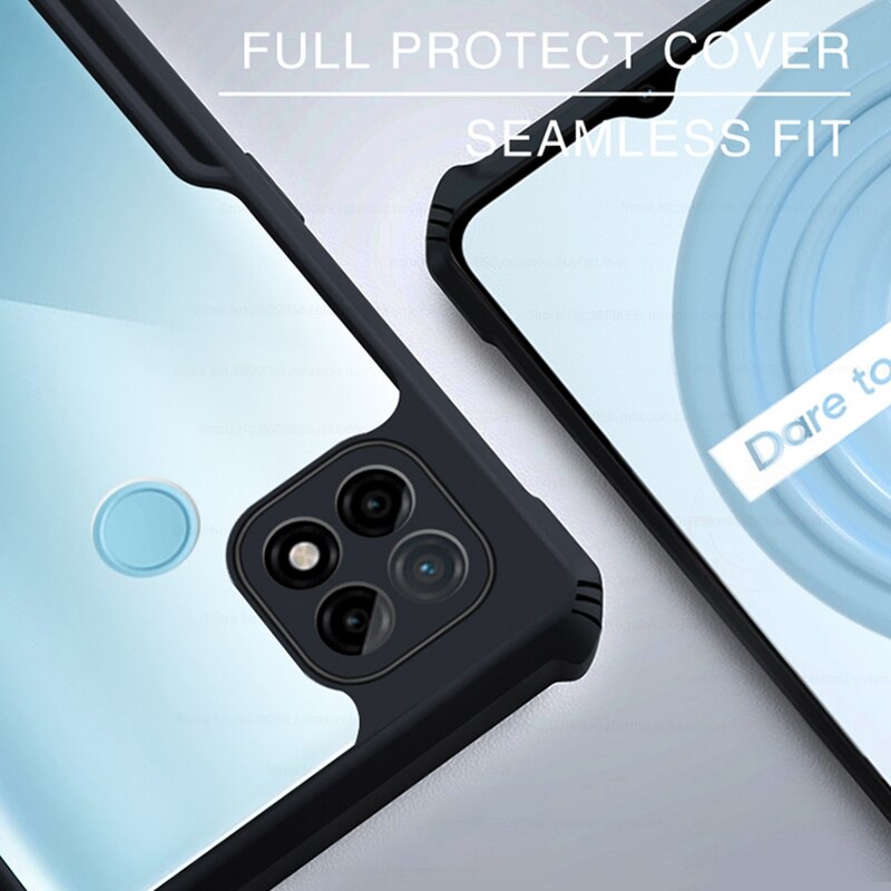 Realmi C 21 Case Transparant Acryl Tpu Bumper Armor Shockproof Beschermen Coque Voor Realmy Relme Realme C21 C 21 RealmeC21 fundas
