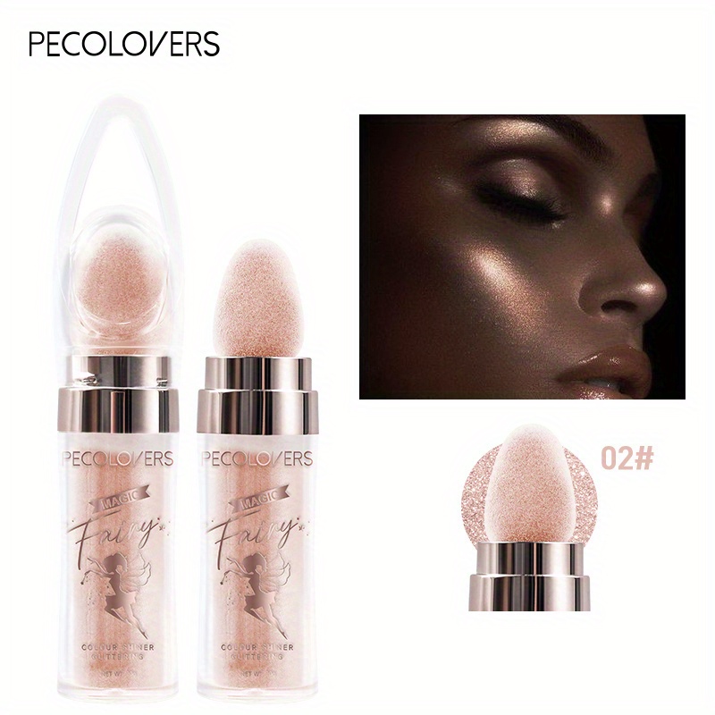 Fairy Powder Highlighter Stick, Shimmer Contour Blush Powder Contour Shading Glitter, Contour Brightening Makeup Highlighter: SKY BLUE