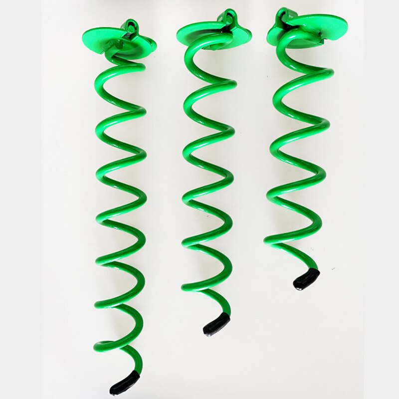 1Pcs Spiral Ground Anchors, 11inch 13inch 16.5inch Tent Stakes Heavy Duty Ground Screw Anchor Twist Stakes: Large 16.5inch / Green