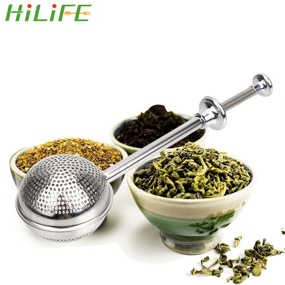 Hilife Herbruikbare Verstelbare Theezeefje Bal Spice Thee Tool Accessoires Rvs Theepot Thee Zetgroep Filter