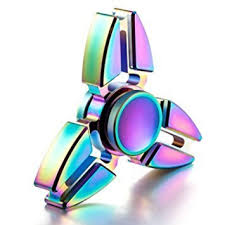 Fidget spinner metall tri spinners hand figet finger spiner leksaker för antistress barn