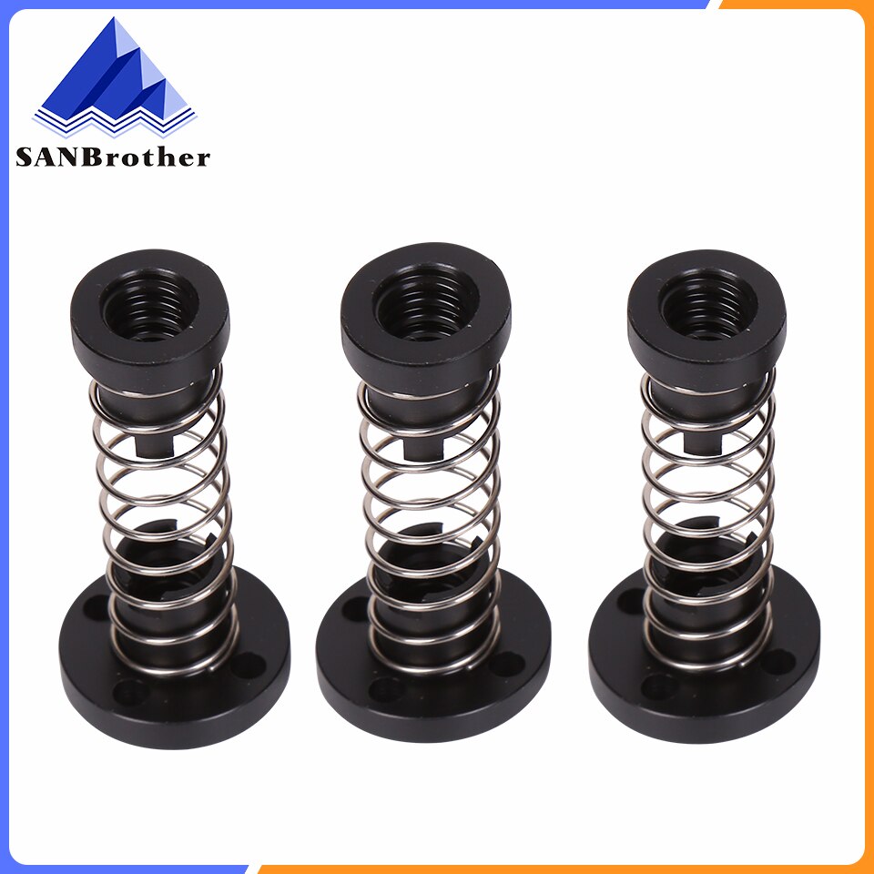 Parafusos trapezoidais da porca 8mm do pom de t8 para o diâmetro 8mm do parafuso de chumbo do motor deslizante passo 2mm porcas da impressora 3d de pom parte