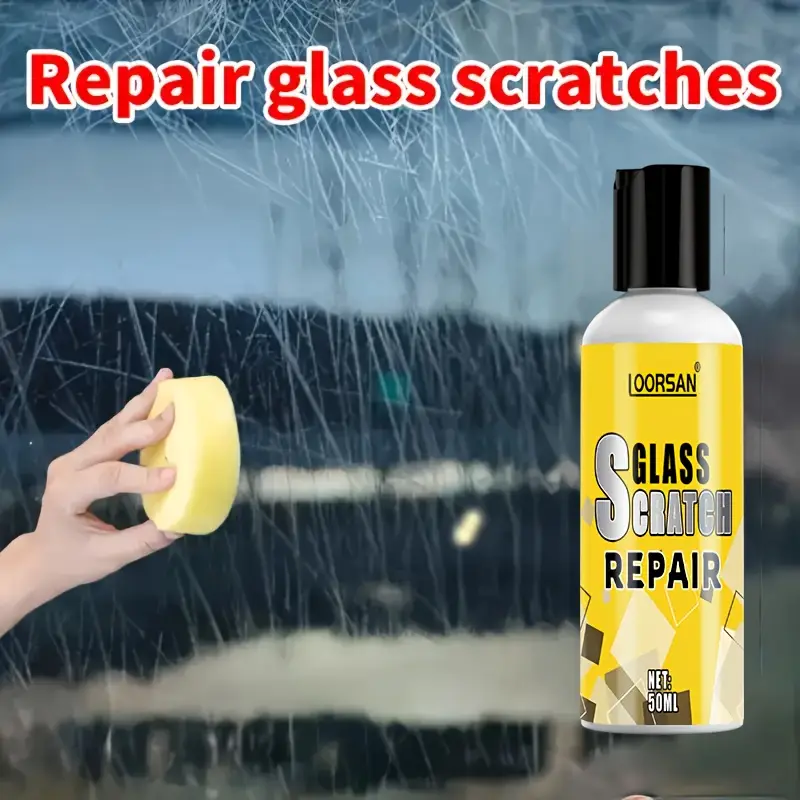 Car glass scratch repair kit paste, multifunctional glass scratch repair paste, apply and wipe to remove scratches