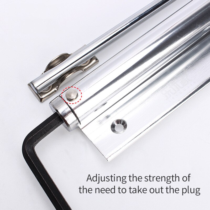 Simple Spring Automatic Door Closing Device Shutter Hinge Black Household Light Door Closing Device Furniture Hardware