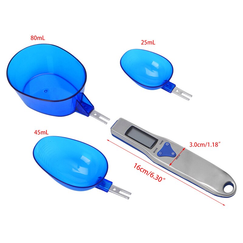 3 Lepel Digitale Keuken Lepel Schaal Huishoudelijke Measruing Gereedschap Keuken Koken Schaal Met Lcd-scherm