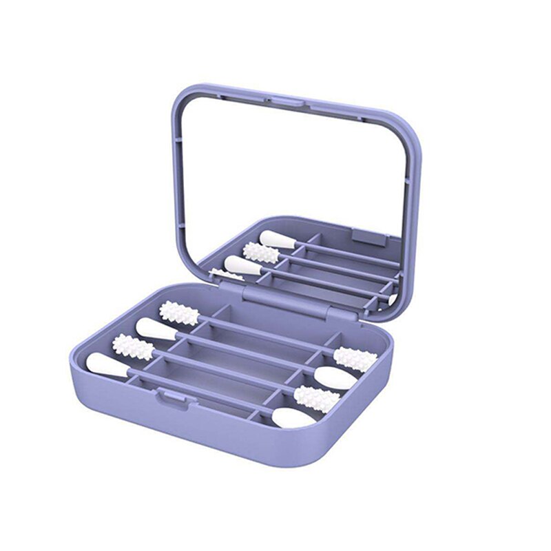 4/2 Pcs/box Double head Reusable Cotton Swab Face Ear Cleaning Makeup Removal Cosmetics Washable Portable Soft Buds Swabs Tools: 13