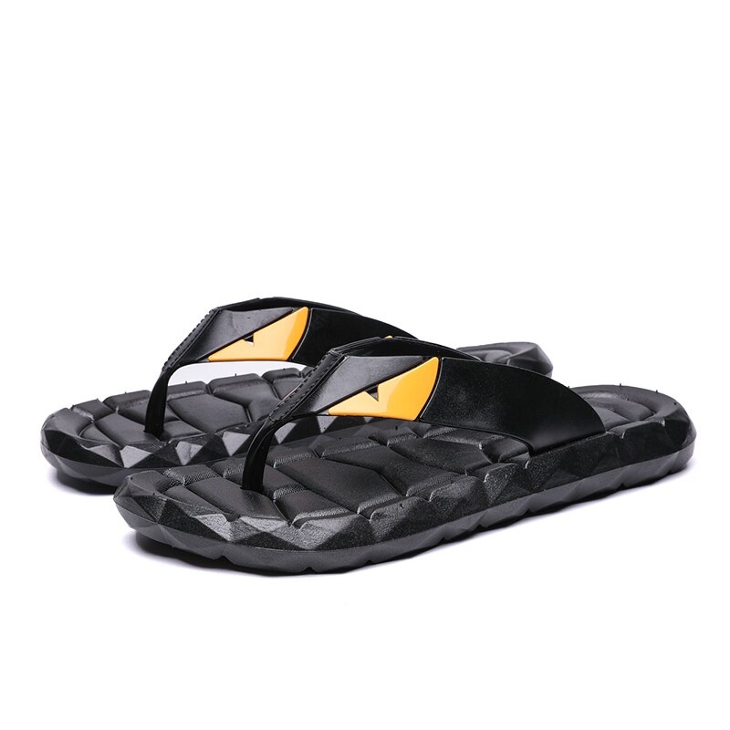 Yeinshaars sommer cool mænd læder klipklapper britisk stil boardered sandaler mandlige hjemmesko zapatos hombre stor størrelse