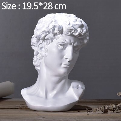 Estatua de personaje griego europeo, escultura de carácter de resina creativa, decoración de escritorio para habitación, decoración para el hogar, accesorios de decoración: 1