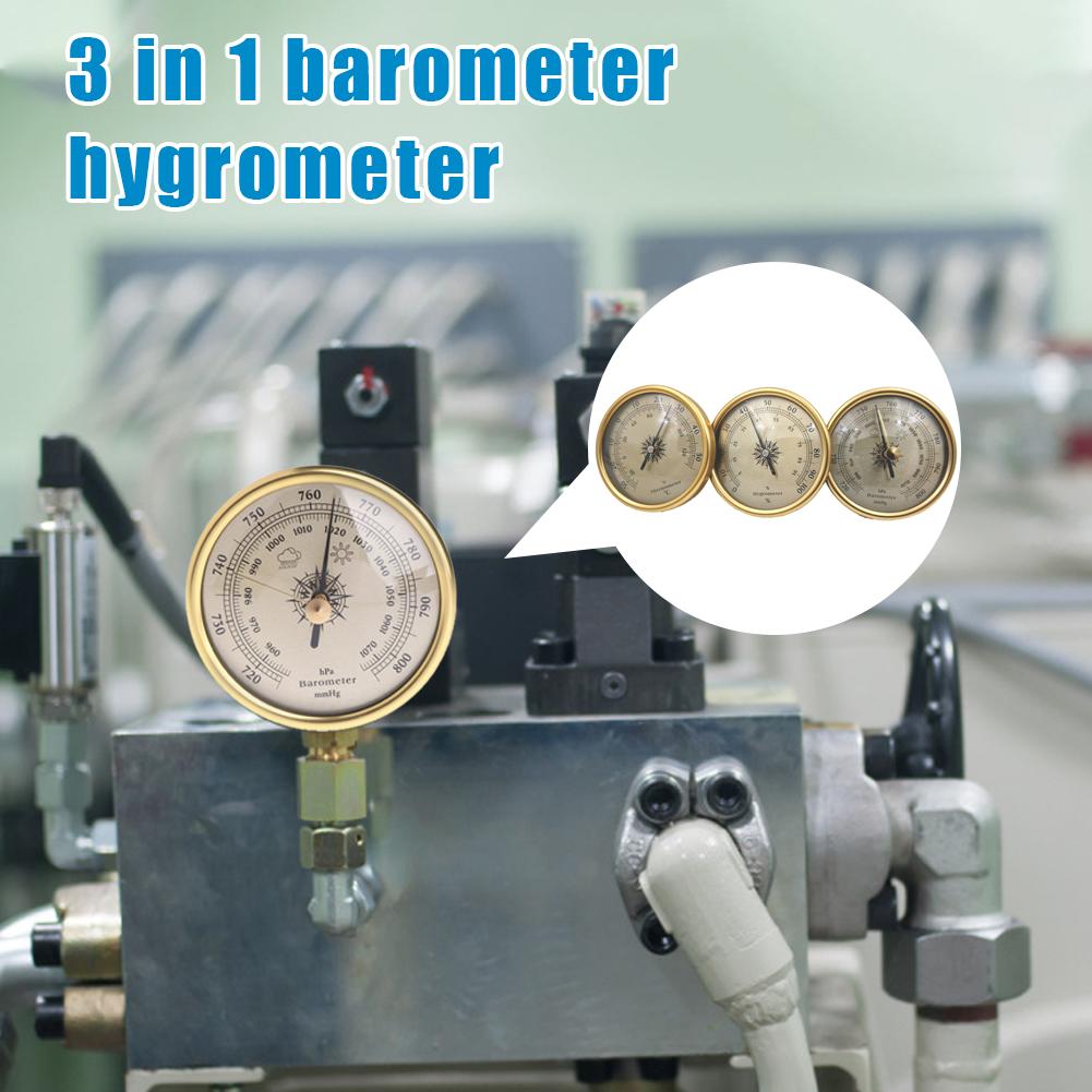 3 IN 1 Air Manometer Thermometer Vochtmeter Barometer Hygrometer voor Weersverwachting Weerstation Test Gereedschap Set