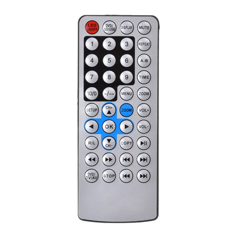 Nowy 9.8 Cal przenośny domowy samochodowy odtwarzacz DVD odtwarzacz VCD CD gra odtwarzacz TV USB adapter radiowy obsługa radia FM odbiór-wtyczka EU