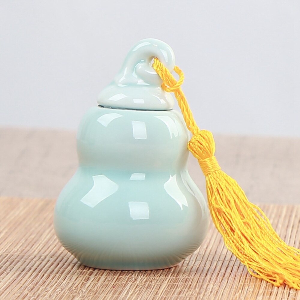 mini ceramiczne naczynie na herbatę słoik gurda kształt butelki Tealeaves garnek na maść w proszku krem)