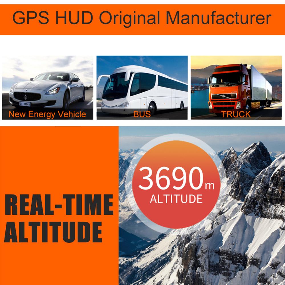 5.5 tommer gps speedometer  c90 hastigheds display km/t mph til bilcykel motorcykel gps overspeed alarm hud display bil hud display