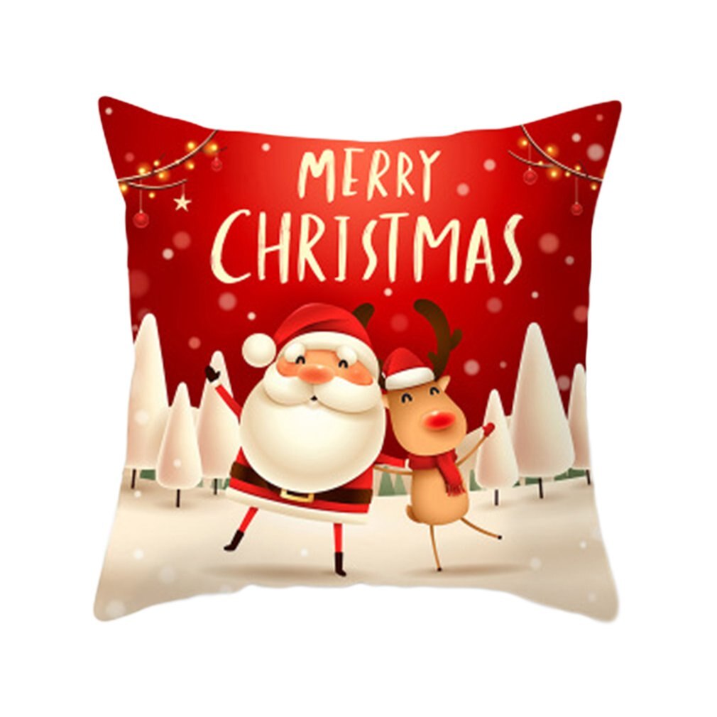 Zacht En Comfortabel Kerst Oude Man Kussensloop Woondecoratie Kussen Gemaakt Van Memory Foam: Peach skin-3