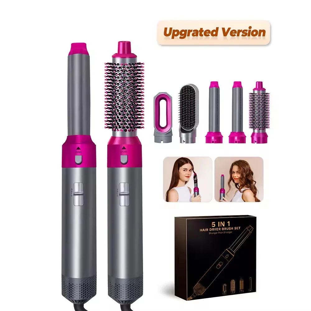 Nowa suszarka robić włosów 5 w 1 Multi Styler lokówka prostownica z szczotką robić szybkiego stylizowania akcesoria fryzjerskie produkty robić włosów