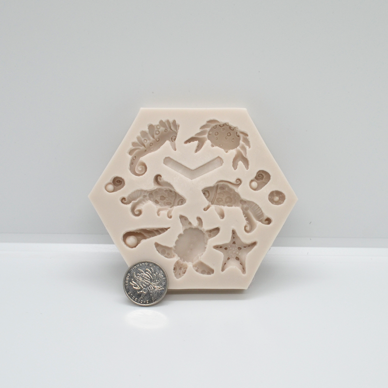 Tartaruga di cavalla Pesci Rossi stella marina silicone Stampo in Resina FAI DA TE Torta Al Cioccolato mousse dolce Fondente Della Muffa Della Cucina di Cottura Strumento di Decorazione