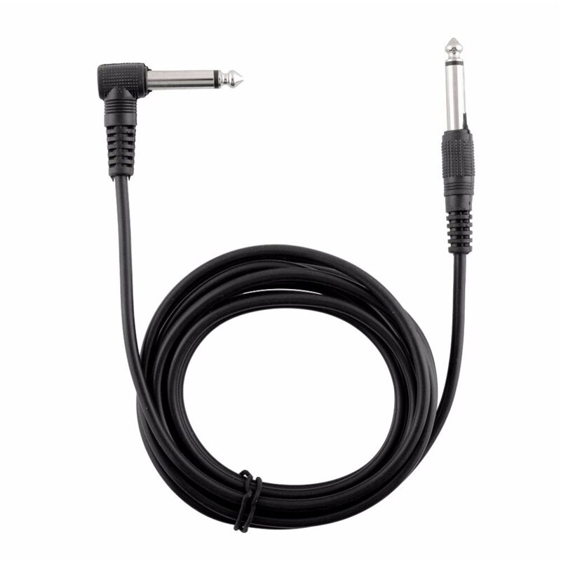 1/4 Inch Cable Guitar Cable 10 Ft Straight to Right Angle 6.5mm Cord Adapter Amplifier Shielded Bass Guitar Instrument Cable