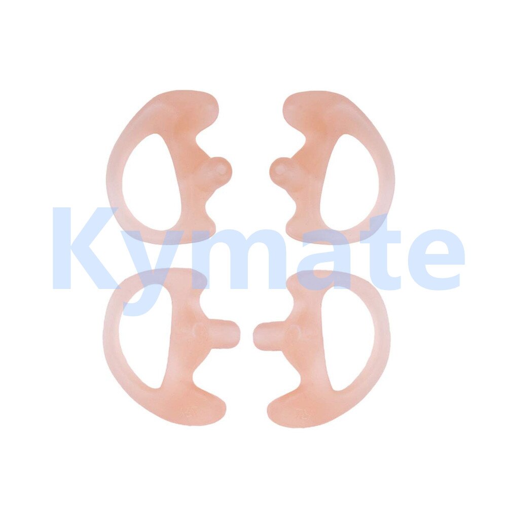 2pcs medium Silicone Earmold Earbud for all Two-Way Walkie Talkie Radio Air Acoustic Coil Tube Earpiece Ear Mold Headphone FBI