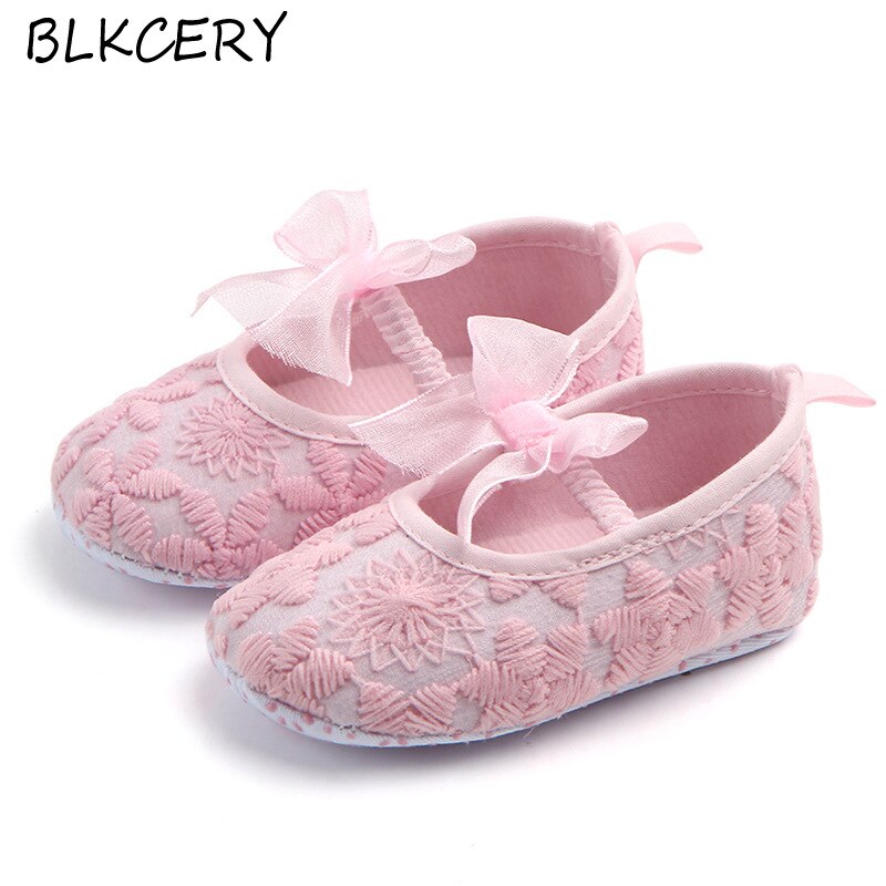 Mode Baby Meisjes Crib Schoenen Pasgeboren Eerste Stappen Peuter Bloem Boog Loafers Zuigeling Tenis Voor 1 Jaar Oude Schoeisel Pop schoen