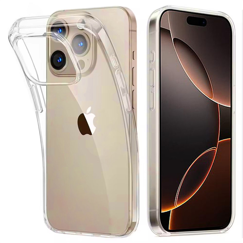 Transparent Phone Case For iPhone 16 13 12 11 Pro Max Mini TPU Clear Cases For iPhone 15 14 Pro XS Max 16 8 7 Plus XR X Cover