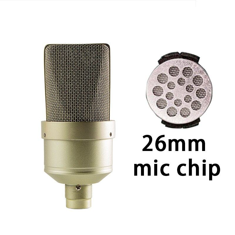 Bella box 103 studio XLR microphone capacitor, computer game recording microphone, sound card, Podcast: 26mm