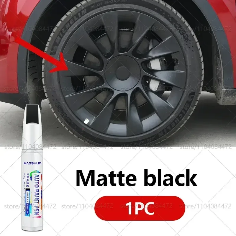 Für Tesla Modell 3Y S X Autorad Kratzer Reparaturstift Mattschwarz Dunkelgewehr Grau Silber Schwarz Mehrere Farben Lackreparaturstift: Braun