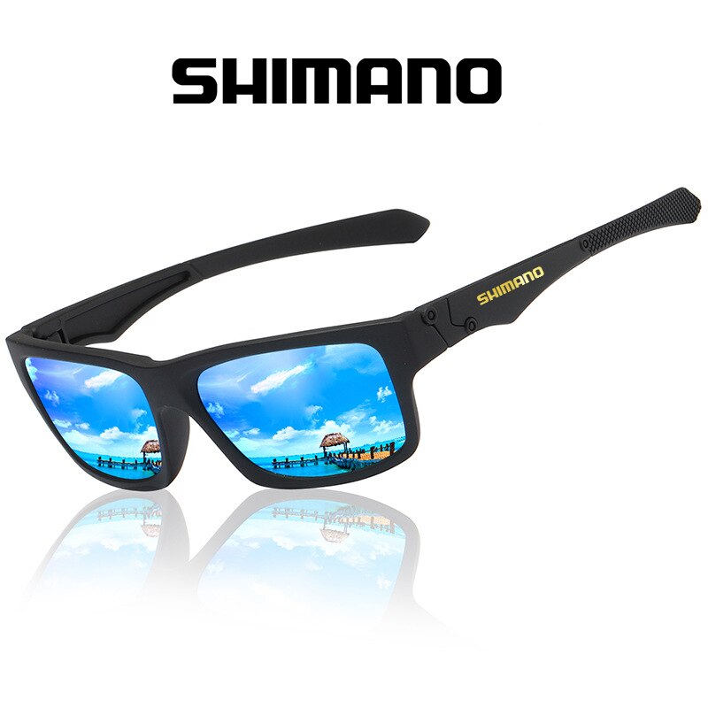 Shimano herrfiske glasögon utomhus bergsklättring anti-ultraviolett klassiska polariserade solglasögon ridning kör solglasögon