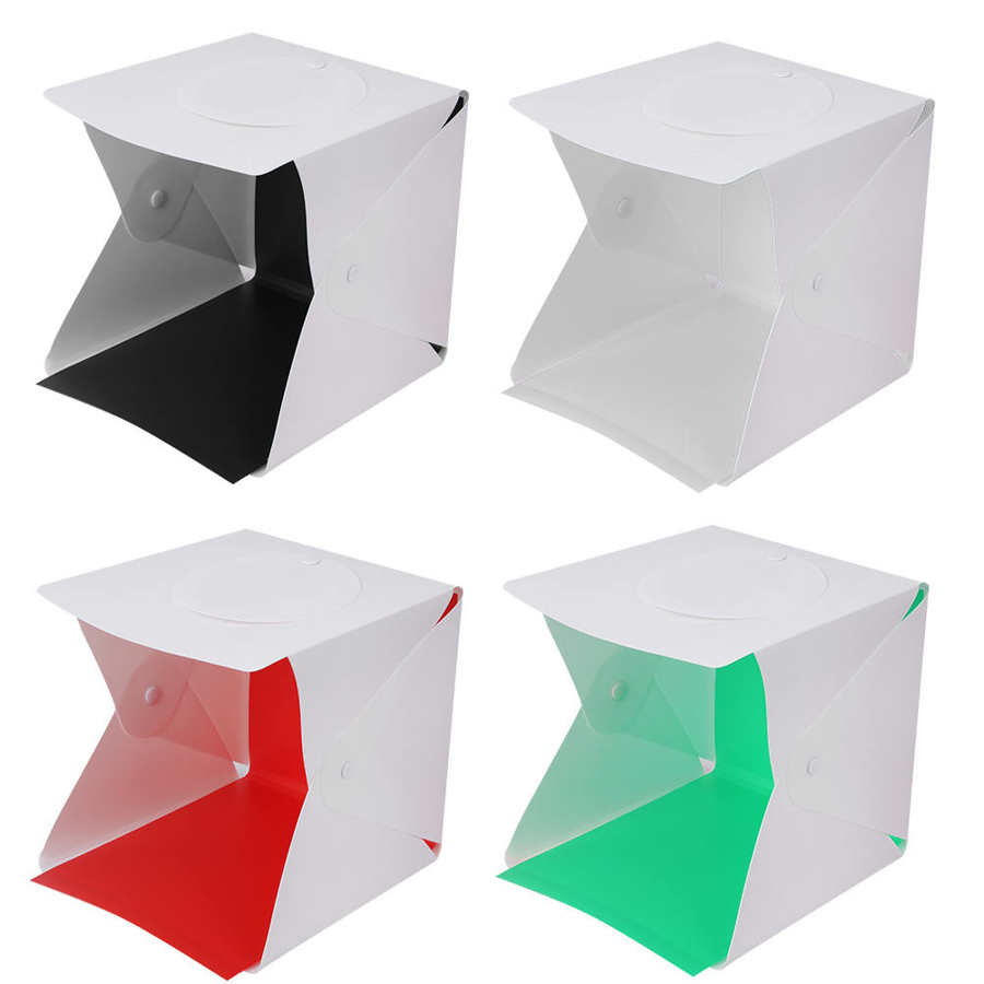 Mini Ring Light Folding Lightbox Photo Box LED Photography Studio Camera Shooting Tent light box