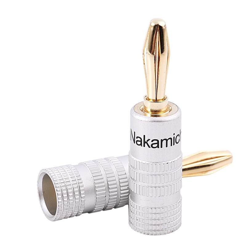 24 pcs 24K Gold Nakamichi Speaker banana plug o Jack connector