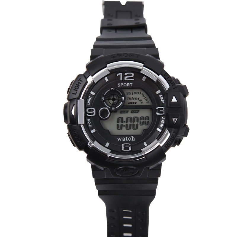 Vrouwen Eenvoudige Sport Horloge Waterdicht Elektronische Digitale Horloges Vrouwen Horloge Dames Horloge Student Wrsit Klok: black