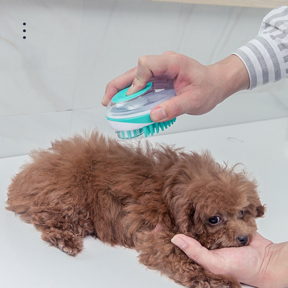 Hond Bad Borstel Siliconen Spa Shampoo Massage Borstel Douche Ontharing Kam Grooming Tool Voor Honden Katten Schoonmaken