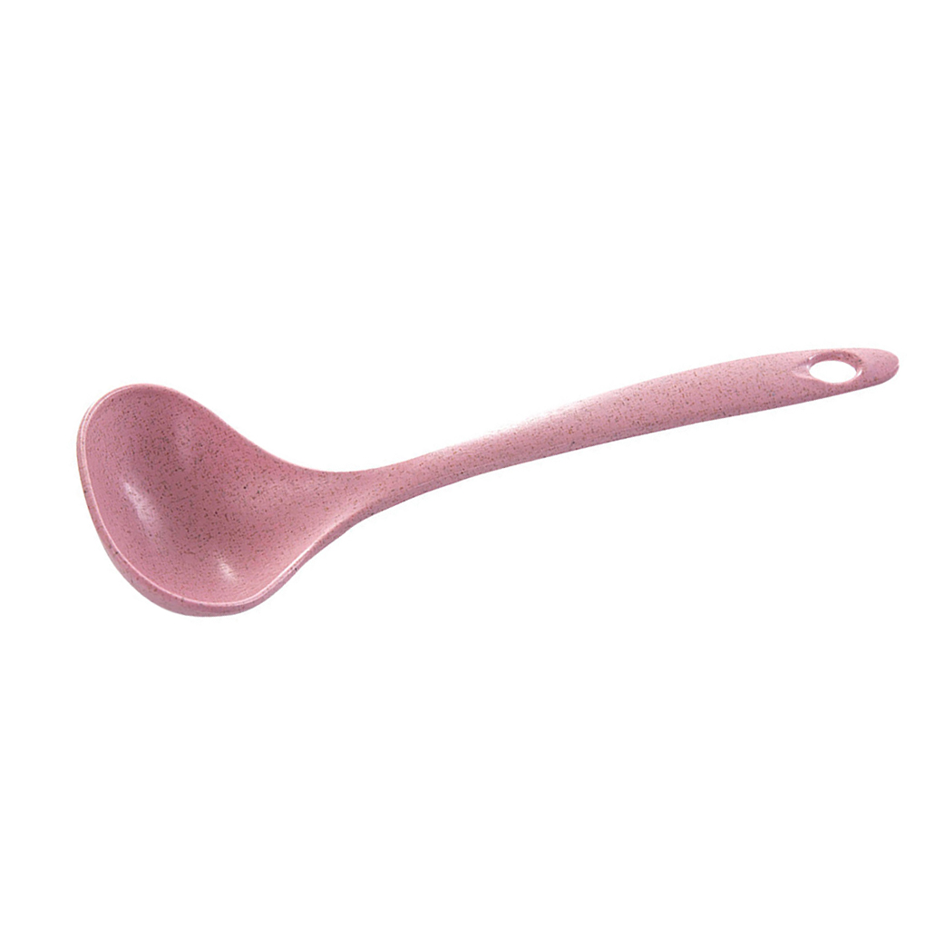 1/3pcs Wheat Straw Soup Spoon Ladle Tablespoon Eco-Friendly Dinner Scoop Healthy Rice Spoons Kids Tableware Utensils: NO.3 1pcs