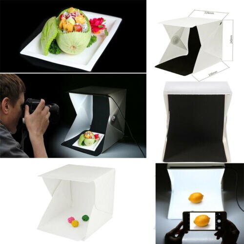 Licht Zimmer Mini Foto Studio Fotografie Beleuchtung Zelt Bausatz Hintergrund Würfel Kasten Tabletop Schießen