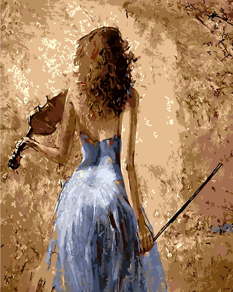DIY Painting By Numbers Adults Portrait Full Kits Oil Paint By Numbers Art Figure Drawing 50x40cm Home Decor: 6088