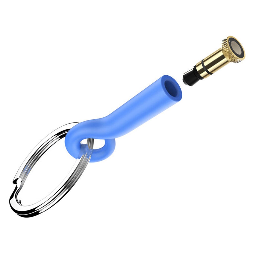 oben Mini Infrarot Drahtlose Fernbedienung Für Telefon 3,5mm Aux Jack Universal- Clever Infrarot Fernbedienung für iPhone 5 6 6s: Blau