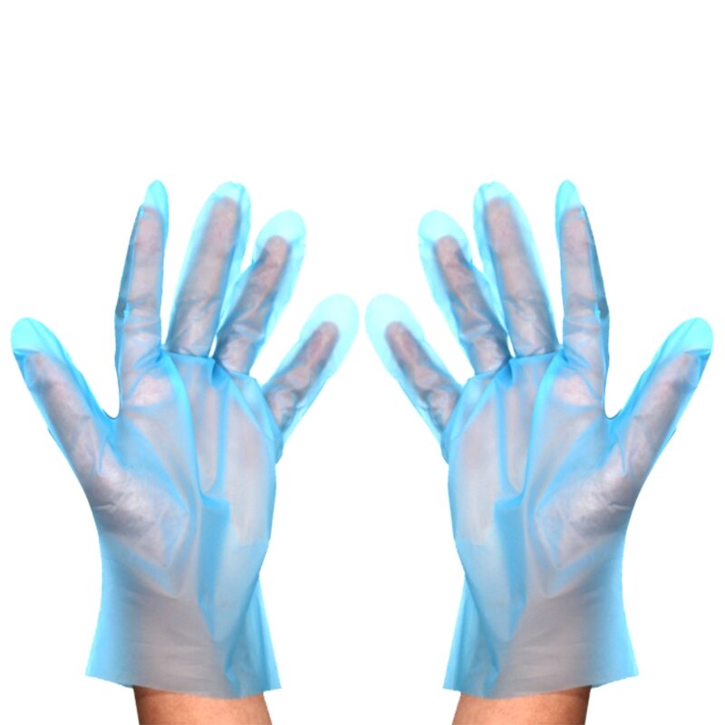 100 Stck Einweg TPE Handschuh Geschirr Küche Arbeits Allergie Kostenloser Anti-Statische Kunst Haushalt Handschuh 2 Farben zu Wählen