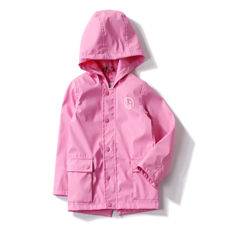 Lente Herfst Peuter Meisjes Jongens Jas Jas Hooded Zipper Button Windscherm Uitloper Baby Meisjes Kleding 3M 6M 12M 18M 24M: Pink / 24M