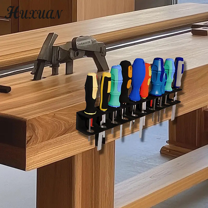 Screw Organizer Wall Mount Heavy Duty Screwdriver Storage Rack Storage Organizer Screwdriver Rack Tool Rack Pliers Holder Tool