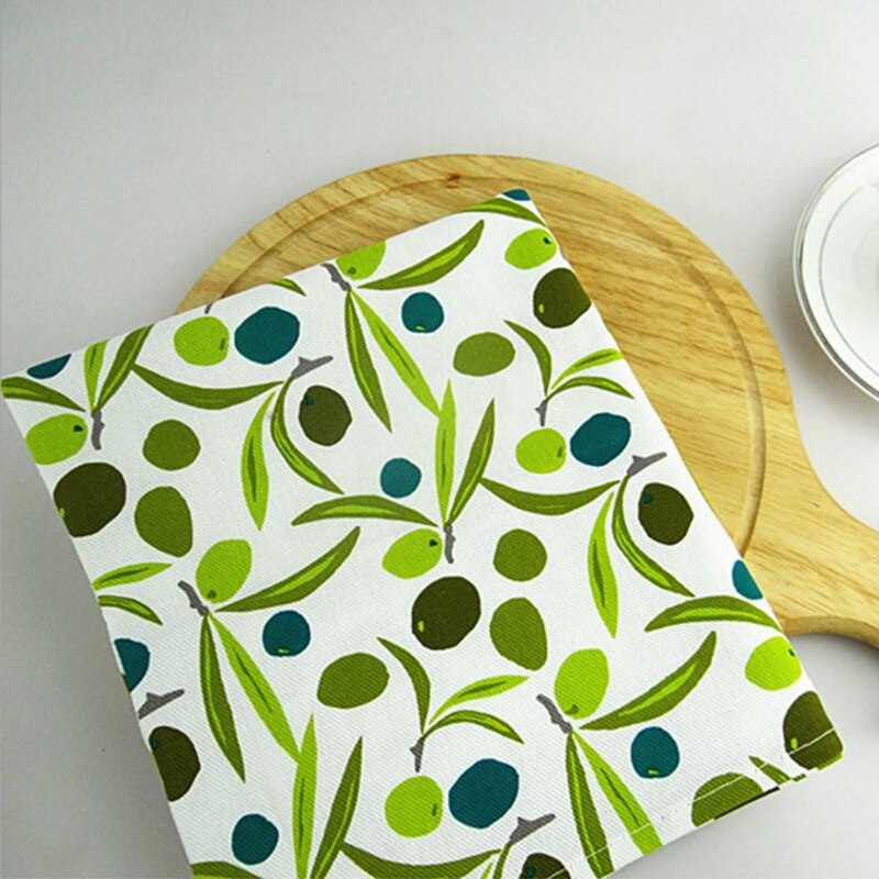 3 stuks/set keukenservetten 62 x 40 cm 100%  katoenen theedoeken in rustieke stijl op tafel