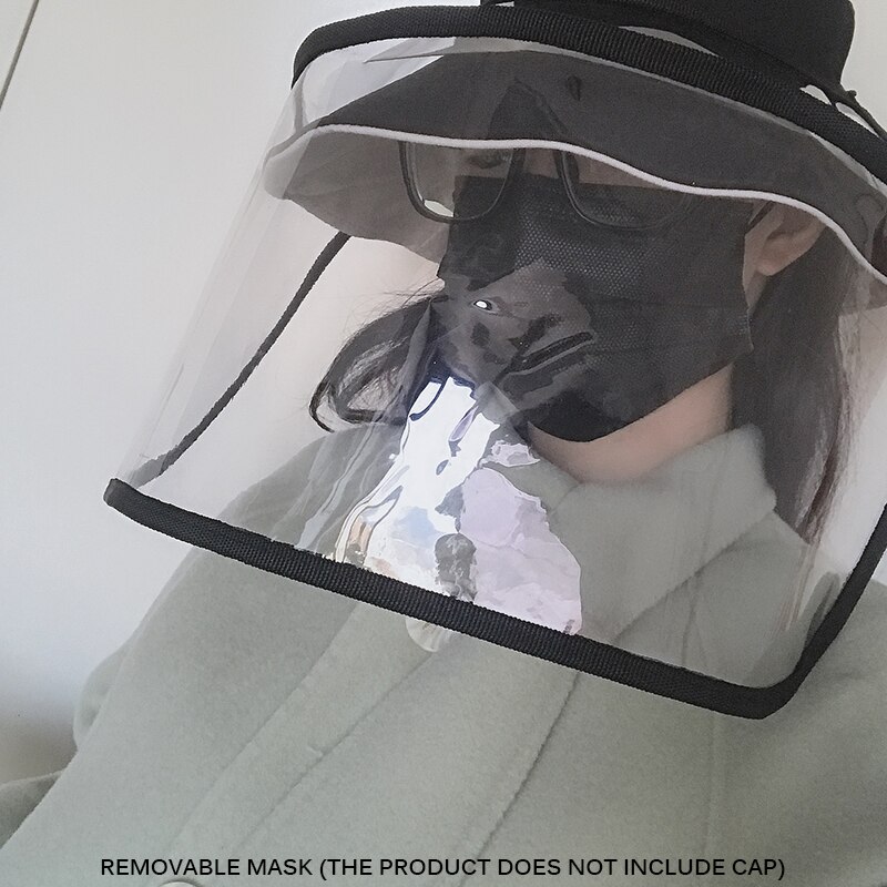 Multi-función de protección de la tapa del sombrero de protección de los ojos Anti-niebla a prueba de viento sombrero Anti-Saliva cubierta de la cara