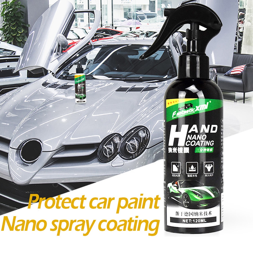 120ml bil keramisk spray voks coating top coat hurtig nano coating auto spray voks bil nano spray coating agent bil detaljer