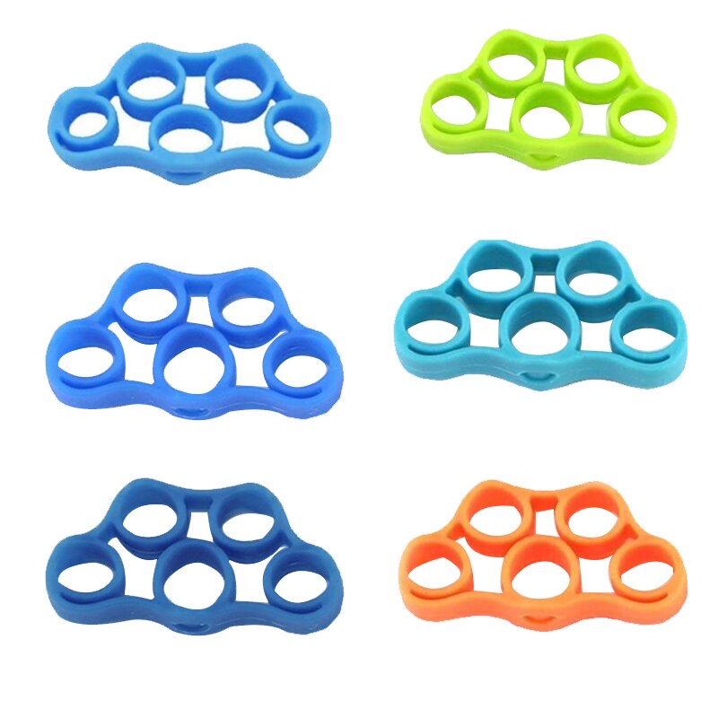 6 Pack Hand Grip Strengthener, Finger Stretcher,Hand Bands Resistance ,Grip Strength Trainer Exercise and Rock Climbing